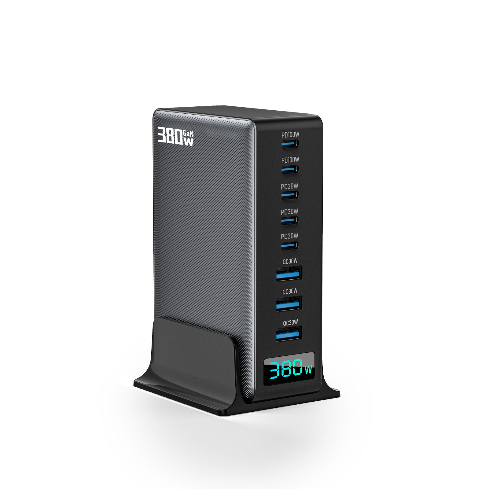 380W 数显 氮化镓 桌面充电器